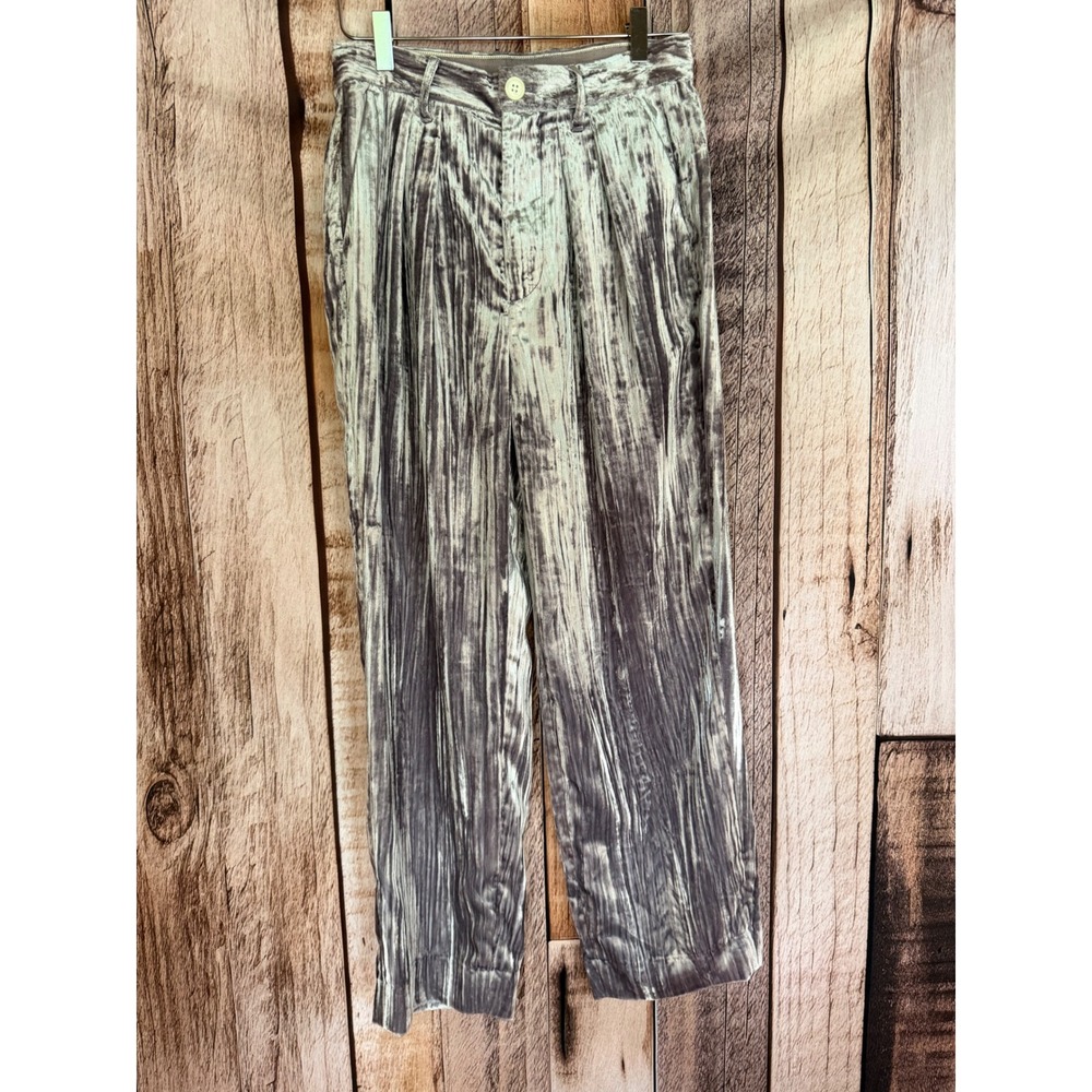 Alex Mill x Becky Malinsky Holiday Things Walker Pant Crushed Velvet Lavender 2